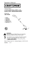 Craftsman WEEDWACKER 358.745340 Operator'S Manual предпросмотр