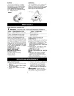 Preview for 8 page of Craftsman WEEDWACKER 358.745340 Operator'S Manual