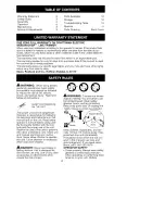 Preview for 2 page of Craftsman WEEDWACKER 358.745350 Operator'S Manual