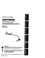 Craftsman Weedwacker 358.795320 Operator'S Manual preview