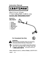 Craftsman WEEDWACKER 358.795510 Instruction Manual preview
