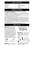 Preview for 2 page of Craftsman WEEDWACKER 358.795540 Instruction Manual