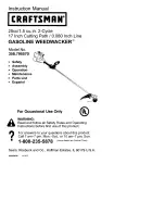 Craftsman WEEDWACKER 358.795570 Instruction Manual preview