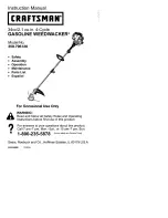 Craftsman WEEDWACKER 358.796120 Instruction Manual preview