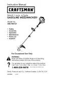 Craftsman WEEDWACKER 358.796121 Instruction Manual preview
