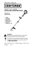 Craftsman WEEDWACKER 358.796122 Operator'S Manual предпросмотр