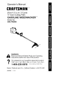 Craftsman WEEDWACKER 358.796260 Operator'S Manual preview