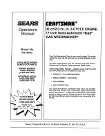 Предварительный просмотр 27 страницы Craftsman WEEDWACKER 358.798430 Operator'S Manual