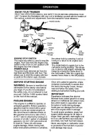 Preview for 5 page of Craftsman WEEDWACKER 358.798540 Operator'S Manual