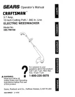 Craftsman WEEDWACKER 358.799160 Operator'S Manual preview