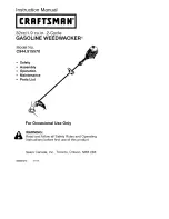 Craftsman WEEDWACKER C944.515570 Instruction Manual preview