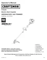 Craftsman WEEDWACKER Incredi-Pull 316.731970 Operator'S Manual предпросмотр