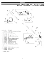 Предварительный просмотр 47 страницы Craftsman WEEDWACKER Incredi-Pull 316.731970 Operator'S Manual