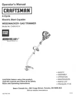 Предварительный просмотр 1 страницы Craftsman Weedwacker Incredi-Pull C459.51214 Operator'S Manual