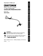 Craftsman Weewacker 358.742430 Operator'S Manual preview