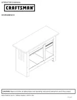 Craftsman Workbench Operator'S Manual preview