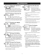 Предварительный просмотр 9 страницы Craftsman ZT 7000 Operator'S Manual