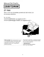 Предварительный просмотр 35 страницы Craftsman ZT 7000 Operator'S Manual