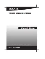 Craig CHT-909BT Owner'S Manual preview