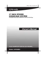 Preview for 1 page of Craig CHT940DO Owner'S Manual