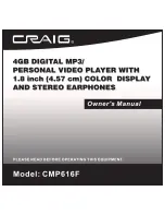 Craig CMP616F Owner'S Manual preview