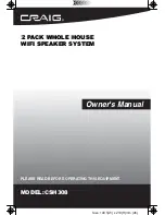 Craig CSH308 Owner'S Manual предпросмотр