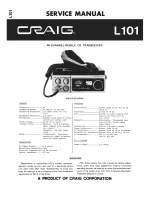 Preview for 2 page of Craig L101 Service Manual