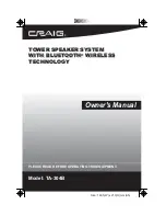 Craig TA-304B Owner'S Manual предпросмотр