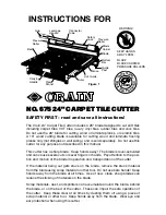 CRAIN 675 Instructions Manual preview