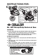 CRAIN 835 Instructions Manual предпросмотр