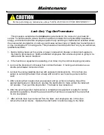 Preview for 14 page of CRAM-A-LOT VB-42-B Owner & Operator Instruction Manual