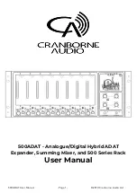 Cranborne Audio 500ADAT User Manual preview