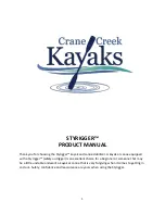 Crane Creek Kayaks Styrigger Product Manual preview