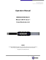 Crane Electronics Wrenchstar Multi Operator'S Manual preview