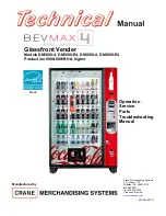 Crane Merchandising Systems BevMAX 4 Series Technical Manual preview