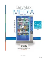 Crane Merchandising Systems BevMax MEDIA User Manual preview