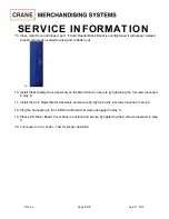 Preview for 6 page of Crane Merchandising Systems Voce Media Series Service Information