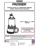 CRANE PUMPS & SYSTEMS 6SED-L Series Installation And Operation Manual preview