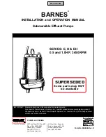 CRANE PUMPS & SYSTEMS BARNES E Series Installation And Operation Manual preview