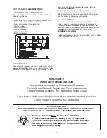 Preview for 13 page of CRANE PUMPS & SYSTEMS BARNES EH-HT Series Installation And Operation Manual