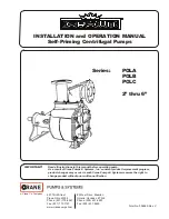 CRANE PUMPS & SYSTEMS Crown PO2LA Installation And Operation Manual предпросмотр