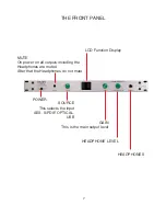 Предварительный просмотр 7 страницы Crane Song SOLARIS Quantum DAC Operator'S Manual