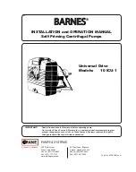 Preview for 1 page of Crane Barnes 10 ICU-1 Installation And Operation Manual