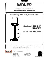 Preview for 1 page of Crane Barnes 1100EXP Series Installation Manual