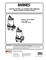 Crane BARNES 3SF-L Series Installation And Operation Manual preview