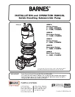 Crane BARNES 3XSHM Installation And Operation Manual предпросмотр