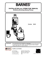 Crane BARNES BUS Series Installation And Operation Manual предпросмотр