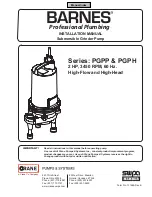 Crane Barnes PGPH Series Installation Manual preview