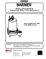 Preview for 1 page of Crane Barnes SE411HT Installation Manual