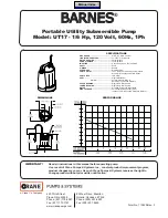 Crane BARNES UT17 Manual preview